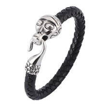 Load image into Gallery viewer, Punk Men Stainless Steel Leather Bracelets Men