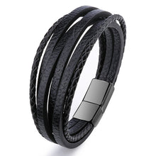 Load image into Gallery viewer, Trendy Genuine Leather Bracelets Men