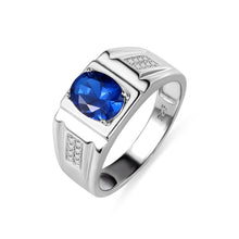 Load image into Gallery viewer, Sweey Dropshipping Men's Customized Oval Birthstone Classic Ring