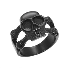 Load image into Gallery viewer, Men&#39;s Punk Skull Ring