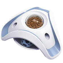 Load image into Gallery viewer, Blue and White Pet Puzzle Cat Toy Food Leak Food Dispenser