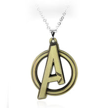 Load image into Gallery viewer, THE AVENGERS A LOGO SYMBOL PENDANT NECKLACE