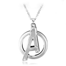 Load image into Gallery viewer, THE AVENGERS A LOGO SYMBOL PENDANT NECKLACE