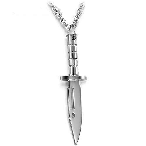 DoreenBeads Stainless Steel Dagger Necklace Pendant Men
