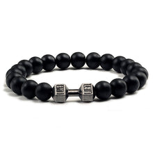 Load image into Gallery viewer, Black Stone Beaded Bracelet For Men's