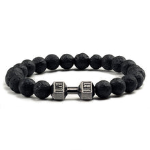 Load image into Gallery viewer, Black Stone Beaded Bracelet For Men's