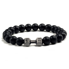 Load image into Gallery viewer, Black Stone Beaded Bracelet For Men's