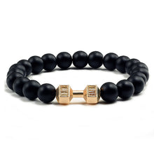 Load image into Gallery viewer, Black Stone Beaded Bracelet For Men's