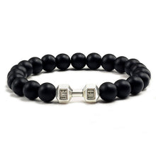 Load image into Gallery viewer, Black Stone Beaded Bracelet For Men's