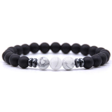 Load image into Gallery viewer, Minimalist Natural Stone Beaded Bracelet Male