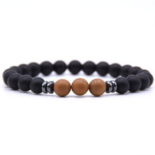 Load image into Gallery viewer, Minimalist Natural Stone Beaded Bracelet Male