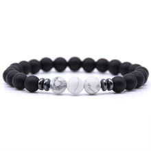 Load image into Gallery viewer, Minimalist Natural Stone Beaded Bracelet Male