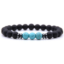 Load image into Gallery viewer, Minimalist Natural Stone Beaded Bracelet Male