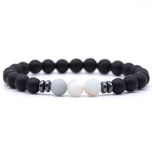 Load image into Gallery viewer, Minimalist Natural Stone Beaded Bracelet Male